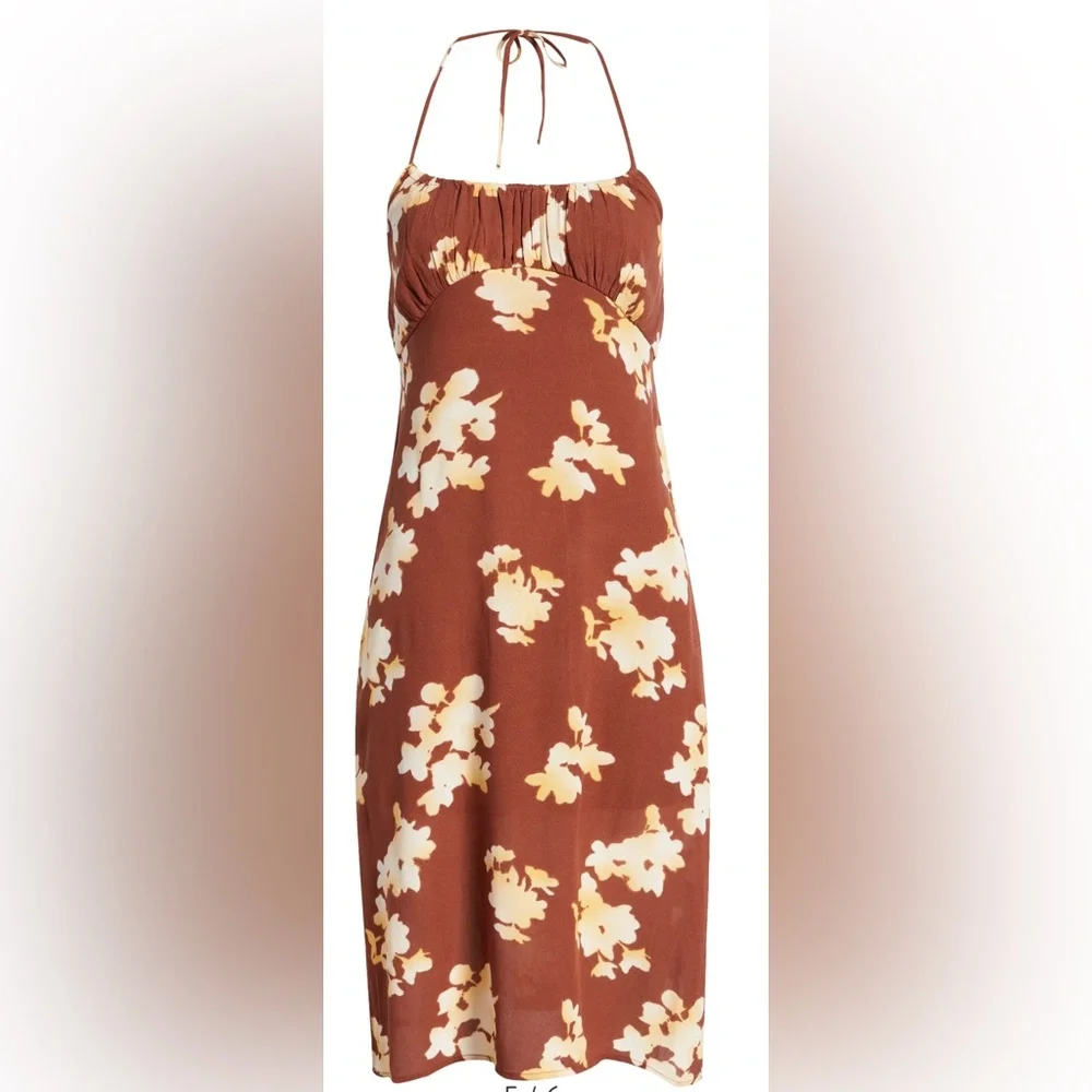 BP. Brown Halter Midi Dress Size 3x NWT - Picture 5 of 15